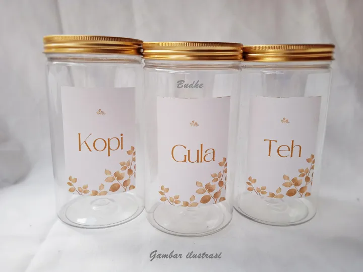 Toples Tabung Bulat Silinder Topless Plastik Bening Berbagai Ukuran Murah Toples Set Lengkap