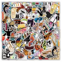 【YF】 100Pcs Cartoon Musical Instrument Violin Stickers for Refrigerator Cup Music Lovers Graffiti Decal