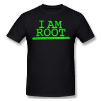 Linux I Am Root T-Shirt Men Tees O Neck 100% Cotton linux Computer operating system Geek Clothes Humor T Shirt XS-4XL-5XL-6XL