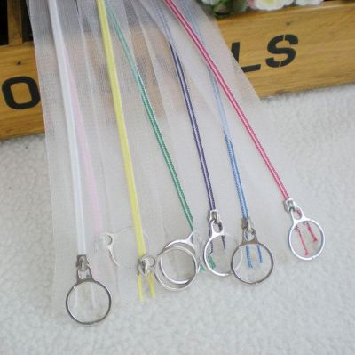 10pcs  3# 25cm Close-end Zippers Transparent Nylon Coil Zip DIY Tailor Bags Garment Sewing Craft Zipper Accessories Door Hardware Locks Fabric Materia