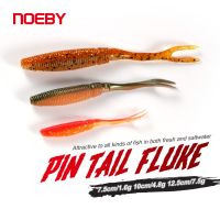 NOEBY Pin Ekor Silikon Lembut Jig Trailer 7.5Cm 10Cm 12.5Cm Craws Wobblers Umpan Lembut Buatan Umpan Renang untuk Bass Memancing Umpan