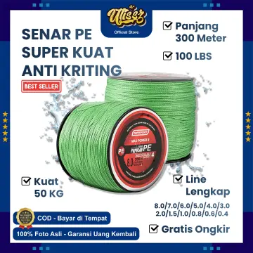 Jual Senar Pe Panjang 300M Termurah Senar Pancing Anti Kriting