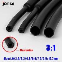 1M 3:1 Heat Shrink Tube Thicken With Glue Dual Wall Tubing Diameter 1.6/2.4/3.2/4.8/6.4/7.9/9.5/12.7mm Cable Management