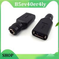 B5ev40er4ly Shop 5V USB Female Jack to Round Head Hole 5.5 x 2.1mm Female Jack DC Power Interface Conversion Charger Adapter Connector