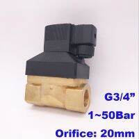 【hot】✱㍿♕ 50bar high pressure temperature solenoid valve 3/4 BSP 12V 24V AC220V Orifice 20mm 5404-06 brass