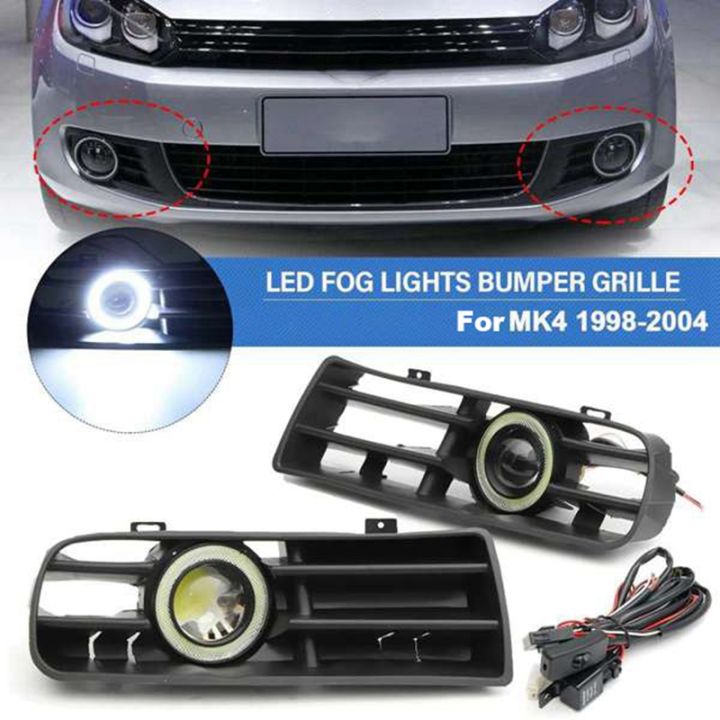 led-fog-lights-angel-eyes-lamp-grill-fog-lights-grill-cover-with-wire-kit-for-vw-golf-mk4-1998-2004