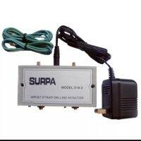 SURPA 518-2 สายรัดข้อมือ 2 อินพุท esd สายรัดข้อมือป้องกันไฟฟ้าสถิตย์ออนไลน์ monitor ( สามารถออกใบกำกับภาษีได้)