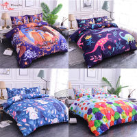 Homesky Cartoon Dinosaur Bedding Set Queen Size Animal Rabbit Comforter Bedding Sets King Bed Set Duvet Cover