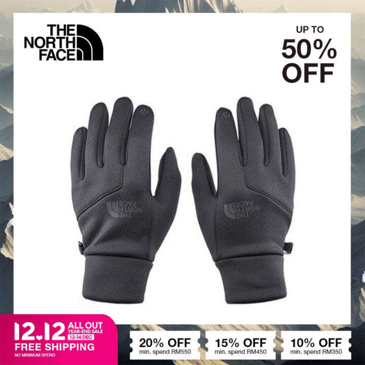 The North Face Men Etip Hardface Glove TNF Black Heather Lazada