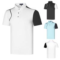 Titleist Golf short-sleeved T-shirt mens jacket outdoor sports casual wear breathable lapel POLO shirt Titleist J.LINDEBERG Le Coq PXG1 ANEW✽❦❂