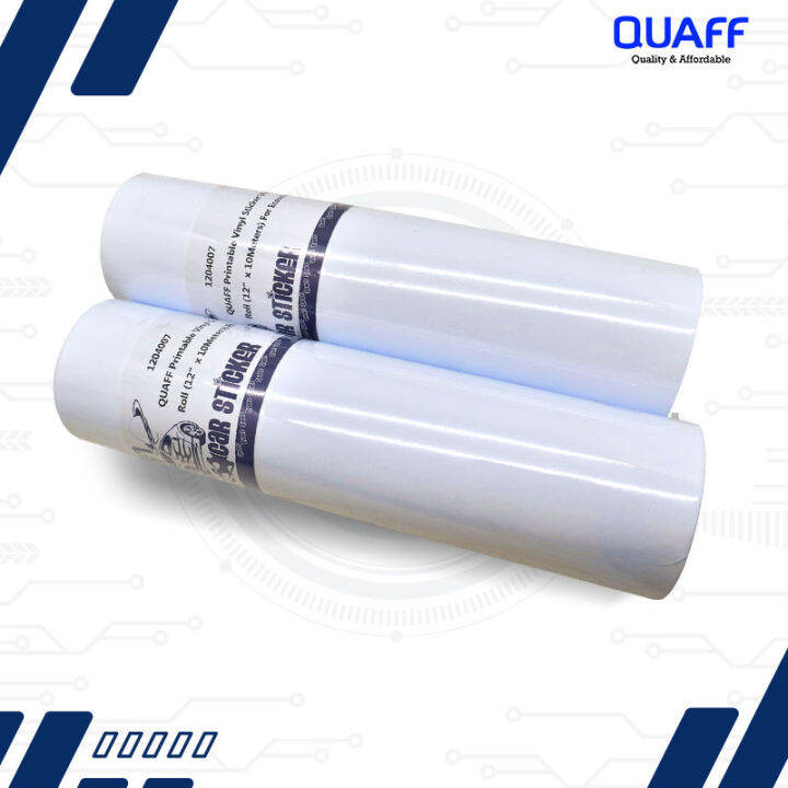 EcoSolvent Printable Vinyl Car Sticker White 12inches x 10meters QUAFF