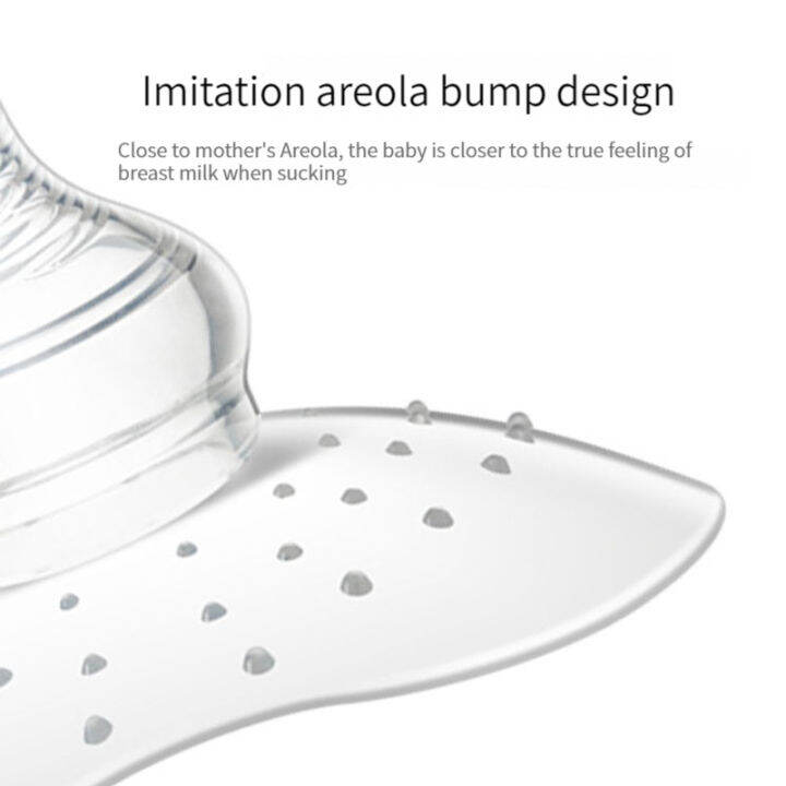 hamshmoc-ป้องกันการรั่วไหลซิลิโคนสำหรับป้องกันหัวนมสำหรับให้นมบุตรสำหรับทารกอุปกรณ์เสริมหน้าอกพร้อมกล่องนำกลับมาใช้ใหม่และล้างทำความสะอาดได้