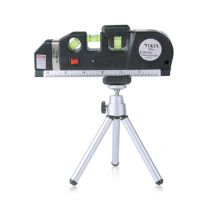 Vertical Horizontal Laser Level Tape Adjustable Multifunctional Standard Ruler Cross Lines Measuring Instrument With Tripod New