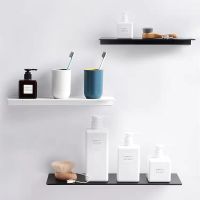 【CW】 Organizing Rack Silver/White Aluminum Wall Mounted Shelves Shower Storage Racks Shampoo Shelf