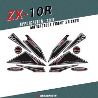 Motorcycle Front Fairing 3D Gel Protector decorative stickers for Kawasaki ZX10R Ninja 2011 zx10 rDecorative Decal zx-10r