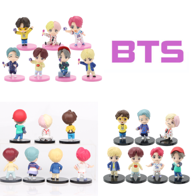 Bangtan Bts Bt21 7pcsset Boys Tiny Tan Figurine Cute Cartoon Model Fan Birthday