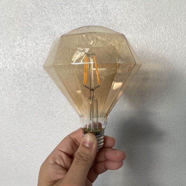 โปรโมชั่น-หลอดไฟ-led-filament-diamond-glass-bulb-4w-racer-warmwhite-ขั้ว-e27-ราคาถูก-หลอด-ไฟ-หลอดไฟตกแต่ง-หลอดไฟบ้าน-หลอดไฟพลังแดด