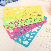 4pcs Kids Drawing Toys Drawing Board Template Plastic Ruler Art Craft Juguetes Learning Toys Educational Toys For Children Gifts