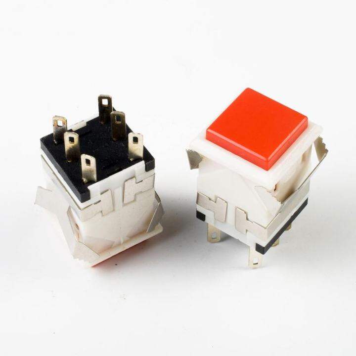 KD2 Push Button DPDT OFF/(ON) Momentary Switch 125V/6A 250V/3A with RED