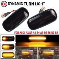 For Audi A3 S3 8P A4 S4 RS4 B6 B7 A6 S6 RS6 C6 05-08 Dynamic Turn Signal Light LED Side Marker Fender Sequential Indicator Lamp