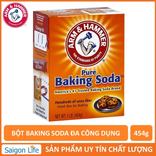 Bột baking soda đa công dụng 454g hàng chính hãng xuất xứ từ mỹ, bột dễ tan - ảnh sản phẩm 1