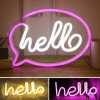 {ItalyNest shop}หลอดไฟแบ็คดรอปเป่าลม LED นีออนแบบ Hello,สัญลักษณ์อวยพรร้านการตกแต่งบ้านปาร์ตี้โคมไฟกลางคืนงานแต่งงานร้านใช้แบตเตอรี่แบบ USB