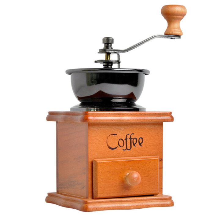 hot-new-เครื่องบดกาแฟไม้คลาสสิก-hand-stainless-steelcoffee-spiceburr-mill-พร้อม-high-qualitymillston