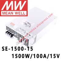 SE-1500-15หมายถึงดี1500W 100A 15V DC แหล่งจ่ายไฟเอาท์พุทเดี่ยว Meanwell ร้านค้าออนไลน์