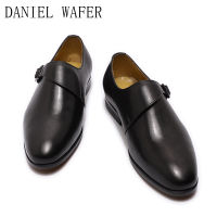 Fashion Brand Boy Dress Casual Shoes Kids Loafer School Party Wedding Shoes Black Brown Monk Strap Slip On Formal Children Shoes