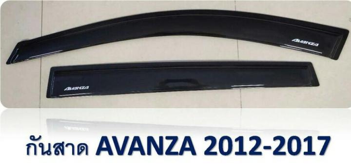 NC กันสาด AVANZA 2012-2017 ดำเข้ม (มีโลโก้สกีน)