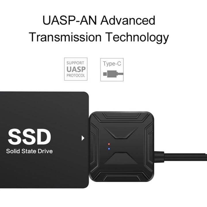 sata-เป็น-usb-c-สาย-usb-3-1ประเภท-c-ถึง2-5-3-5-sata-iii-ฮาร์ดไดรฟ์อะแดปเตอร์0-4m-ฮาร์ดดิสก์ภายนอกฮาร์ดไดรฟ์-s