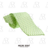 ANGELINO RUFOLO Necktie(NTM-กฟ.046) เนคไทผ้าไหมทออิตาลี่คุณภาพเยี่ยม ดีไซน์ Graphic Pattern สีเทาเข้ม/สีเทาอ่อน/สีเลือดหมู/สีเขียว