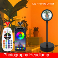 Smart APP Remote Control Photography Tool Sunset Projector Light Dusk Sunset Room Decorative Atmosphere Light LED Night Light