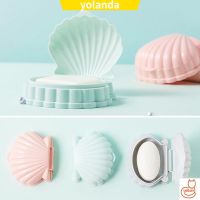 ❈ ☆YOLA☆ Creative Soap Dish Drain Rack Portable Storage Case Soap Box Container Bathroom Accessories Home Travel Non Slip Shell Shape/Multicolor