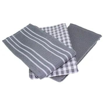 6Pcs Cotton Kitchen Tea Towels Absorbent Lint Free Catering