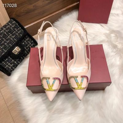 High heels womens new V family  vt pointed toe high-end single shoes stiletto heel French sexy celebrity bag toe sandals woman