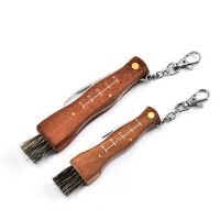 ：《》{“】= Mini Mushroom  Stainless Steel  Survival Folding  Brush