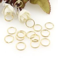 【cw】 50pcs/lot Metal Gold Key rings 15mm Small Key Holder Split Rings Key ring Keychain Keyfob Accessories DIY 【hot】