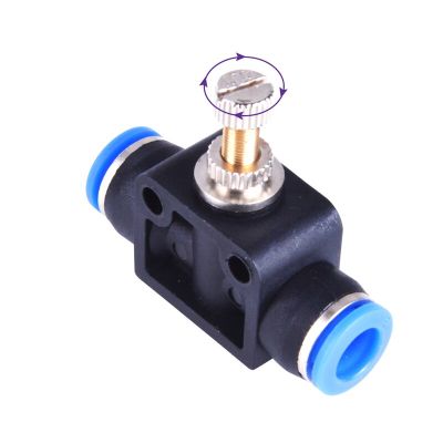 Pneumatic Fittings SA Control Valve 4-12mm OD Hose Plastic Push In Gas Quick Connector Air Fitting Plumbing Throttle Valve Plumbing Valves