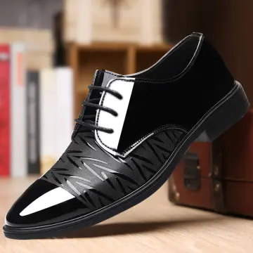 Lazada leather hot sale shoes