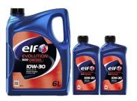 น้ำมันเครื่องดีเซลกึ่งสังเคราะห์  ELF EVOLOTION 500 DIESEL 10W-30 (API CH-4) ขนาด 6+2 ลิตร ราคา 1,600 บาท      น้ำมันเครื่อง Elf ภายใต้แบรนด์โททาล เป็นน้ำมันเครื่องสัญชาติฝรั่งเศส ซึ่งน้ำมันเครื่องคุณภาพติดอันดับ 1 ใน 4 ของบริษัทน้ำมันระดับโลก ที่มาพร้อมค