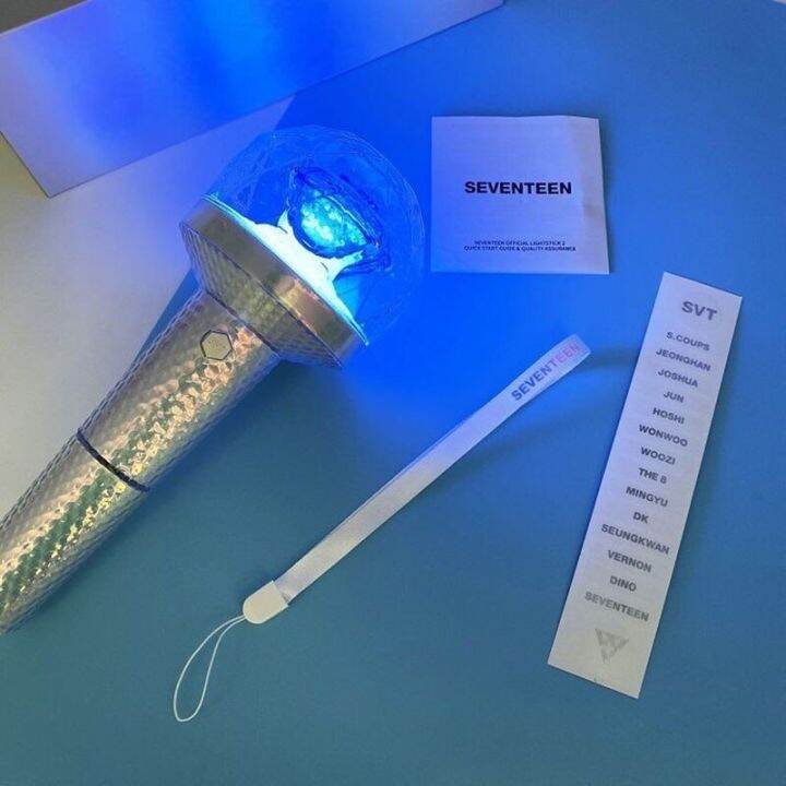 KPOP Seventeen Lightstick Lamp Ver.2 With Bluetooth Glow Stick Hand ...