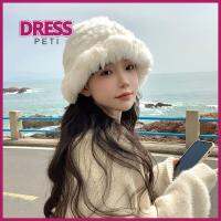 PETI DRESS ฤดูใบไม้ร่วงและฤดูหนาว หมวกชาวประมงหมวก เก็บความอบอุ่น เหมาะกับการแต่งตัวทุกสไตล์ หมวกถังฤดูหนาว แฟชั่นสำหรับผู้หญิง กันลม หมวกอ่างอุ่น สำหรับผู้หญิง