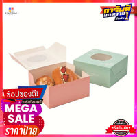 เอโร่ สแน็คบ็อกซ์ พิมพ์ลาย มีหน้าต่าง 15x15x7.5 ซม. แพ็ค 24 ใบaro Snack Box with Clear Window 15x15x7.5 cm x 24 pcs