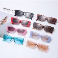 【hot】 Rectangle Sunglasses Driving Glasses 90s Fashion Narrow Frame Shades Female Eyewear Anti-glare UV400