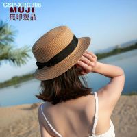 □ MUJI Muji หมวกญี่ปุ่นเด็กขาสั้นหมวกเล็กหมวกฟางโดมหมวกฮิปฮอปโจ๊กเกอร์แฟชั่น