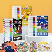 【hot】﹉♘  36/24/12 Colors Children Set Painting Graffiti Stone Disc Shoe glass