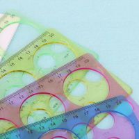 1PC Plastic Circles Geometric Template Ruler Stencil Drawing Tool Stationery For Student C7AA Rulers  Stencils