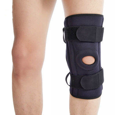 1Pcs บานพับเข่าสนับสนุนสายคล้องคอ &amp; ด้านข้าง Double Spring StabilizerS เข่า Protector Pain Relief Arthritis Meniscus Tear