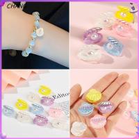 CHANG 10ชิ้นวัสดุทำเคสโทรศัพท์แบบทำมือตกแต่งอัลบั้มภาพ Cabochons มุก DIY เปลือกหอยเรซิน10ชิ้น